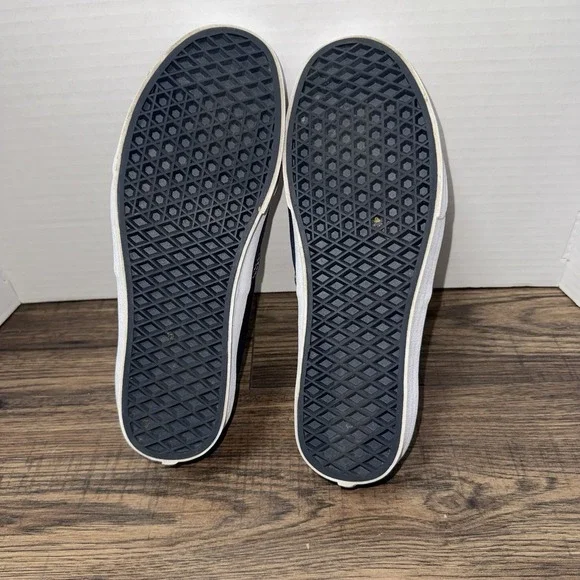 Vans Navy Blue Lace Up Sneakers Shoes Mens 9.5 / Womens 11 - Picture 7 of 8